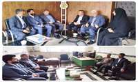 دیدار مدیر شبکه بهداشت و درمان شهرستان ساوجبلاغ با مدیریت آموزش و پرورش