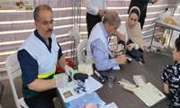 حضور فعال تیم بسیج جامعه پزشکی شبکه بهداشت و درمان شهرستان ساوجبلاغ در موکب غدیر؛ تبیین برنامه پزشک خانواده و ارائه خدمات سلامت به شهروندان